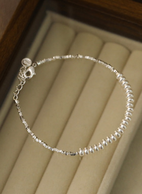 XKDDCT闪亮碎银不规则手链女甜酷