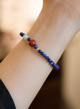 XKDDCT原创设计天然青金石小珠极