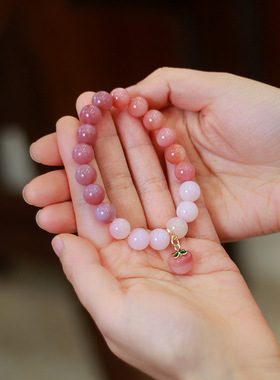 XKDDCT新款天然10MM盐源玛瑙手链