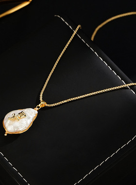 XKDDCT中古风巴洛克淡水珍珠个性