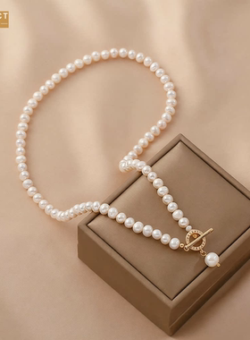 XKDDCT新款简约淡水项链女款OT