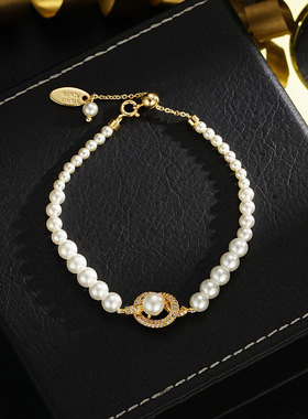 XKDDCT轻奢高级感微镶锆石打结珠