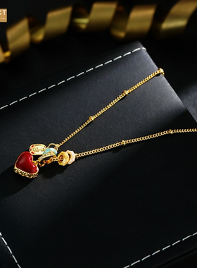 XKDDCT爆款红色珐琅白色贝壳双面