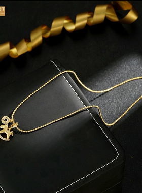 XKDDCT新款星星闪闪微镶项链女小