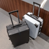 Ретро чемодан с молнией для путешествий, коллекция 2021, 24 дюймов, 20 дюймов