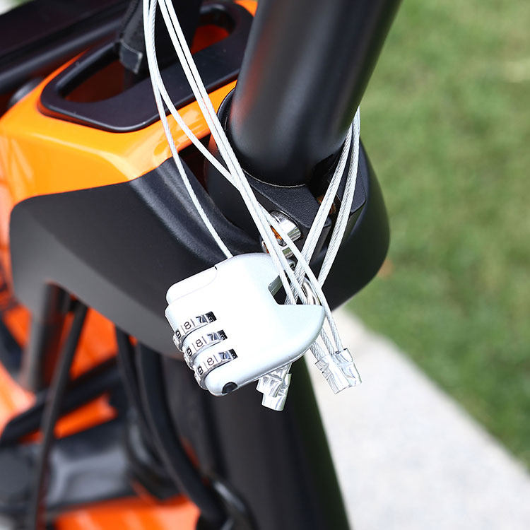 ecyzj头盔网兜防盗锁包胶不锈钢丝绳密码摩托自行车通用足球网,淘宝优惠券,粉丝福利购,淘宝优惠卷