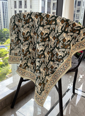 夏季真丝双绉方巾100桑蚕丝简约丝巾 服装配饰百搭小围巾波点茶花