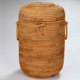 Rattan tea cake bucket moisture-proof 13-cake tea bucket with lid handmade
