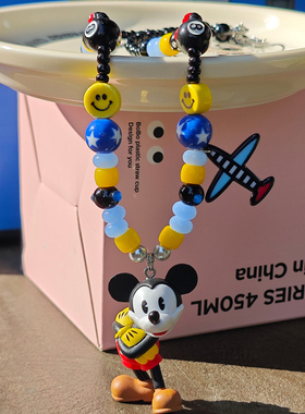 JMH小吴同学 原创小众抱手米奇多巴胺美式夸张项链韩系个性配饰