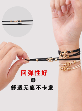 扎发紧不易断无痕耐用发圈