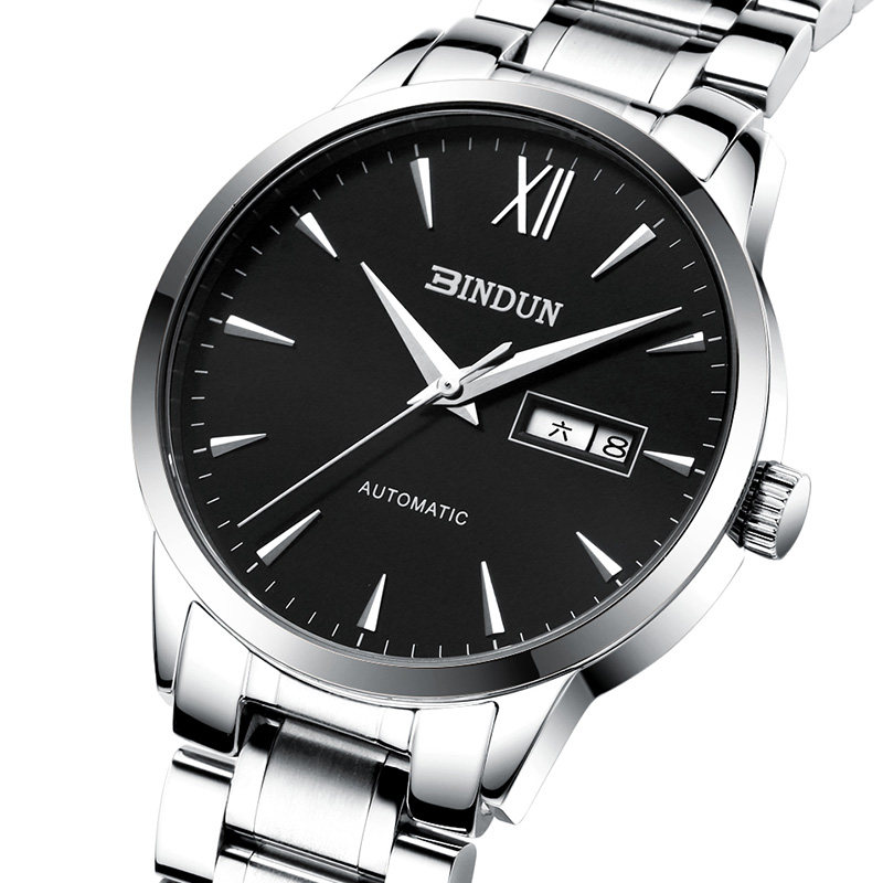 全自动防水时尚款双日历2020机械表 bindun宾顿国产腕表