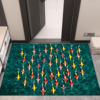 Horizontal entry nine fish blue home floor mat green fish koi home floor mat swimming into the fish pattern mat foyer