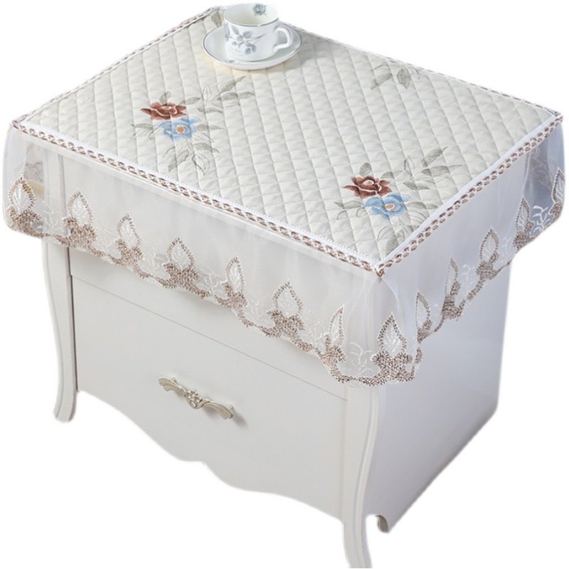 加厚床头柜盖布布艺蕾丝盖巾防滑防尘罩卧室床头柜多用万能盖巾,淘宝优惠券,粉丝福利购,淘宝优惠卷