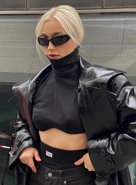 无防晒不规则嘻哈男女酷墨镜