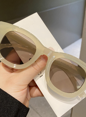 防晒圆形韩版女质感太阳镜