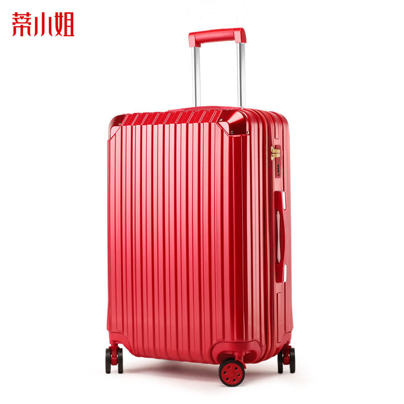 结婚陪嫁红色旅行拉杆女密码行李箱 蒂小姐旅行箱