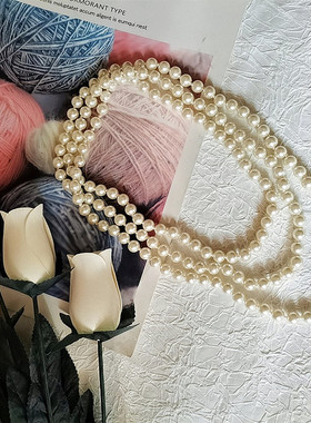 无无玻璃圆珠女百搭项链时尚