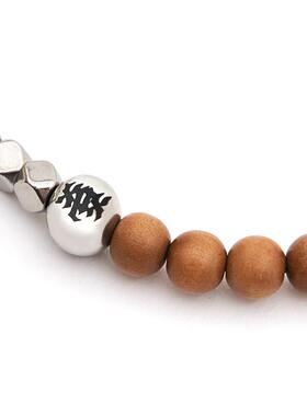 周柏豪松石檀香木金属手链XPX