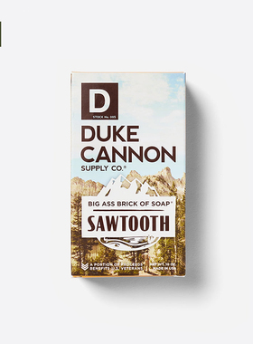Duke Cannon-锯齿山 清新木质香深层清洁男士香皂沐浴肥皂 280g