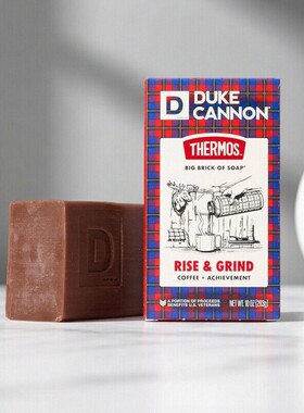 Duke Cannon-膳魔师联名限量版男士沐浴皂 咖啡香晨醒劲爽 超大块
