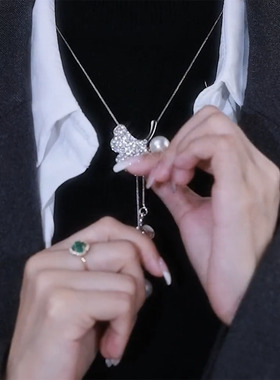 银杏叶毛衣链韩版简约流苏百搭