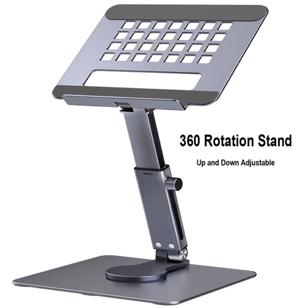 Tablet Stand Desk Riser 360 Rotation Multi-Angle Height Adju