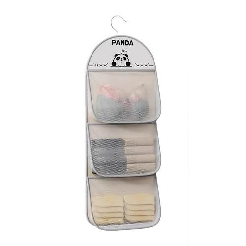 袜子收纳袋宿舍衣柜悬挂式衣物内衣内裤挂袋网兜床头床边整理神器 - 图3
