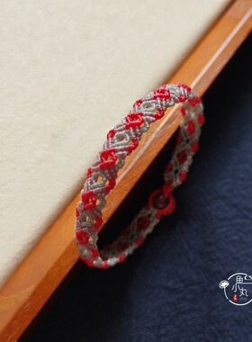 DIY斜卷结回纹手绳视频材料