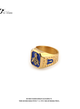 YUSTUDIO男士钛钢欧美钛钢戒指