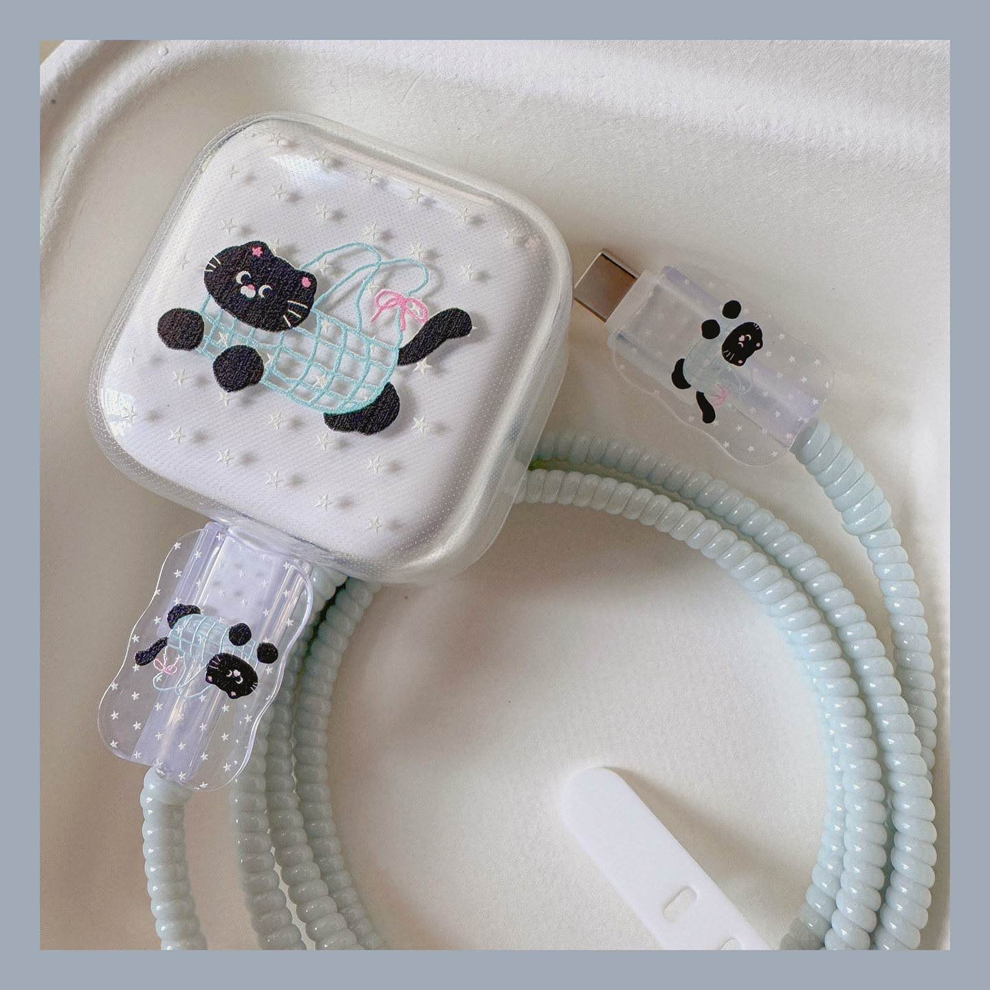 卡通40w充电器保护套适用iPhone17/16数据线保护套缠绕线防折断,淘宝优惠券,粉丝福利购,淘宝优惠卷