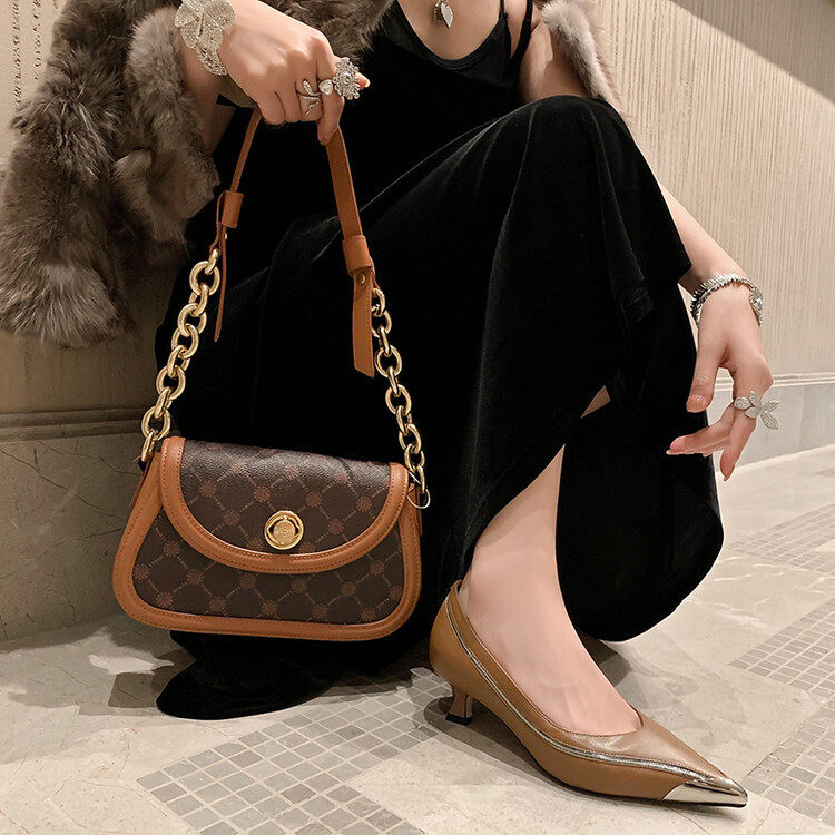 法式尖头气质浅口单鞋2024春秋新款优雅细跟高跟鞋猫跟通勤女鞋,淘宝优惠券,粉丝福利购,淘宝优惠卷