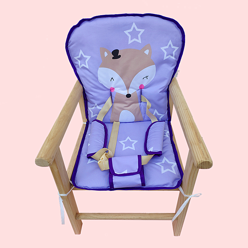 博比龙笑巴喜儿童餐椅坐垫套通用宝宝椅布套棉垫小孩座垫子安全带