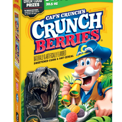 美国CAP'N CRUNCH全谷物原味五彩水果球草莓彩虹早餐冲饮燕麦圈片 - 图0