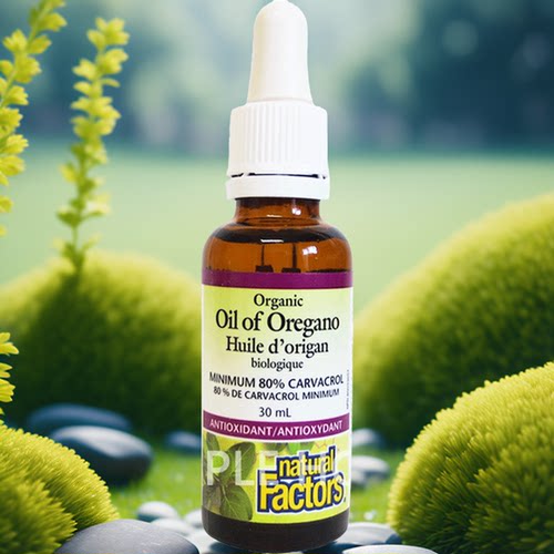 加拿大直邮有机牛至油 Natural factors滴剂清洁呼吸道 30ml-图1