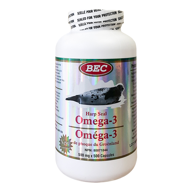 500粒加拿大直邮BEC海豹油胶囊欧米伽鱼油中老年进口营养品omega3 - 图3