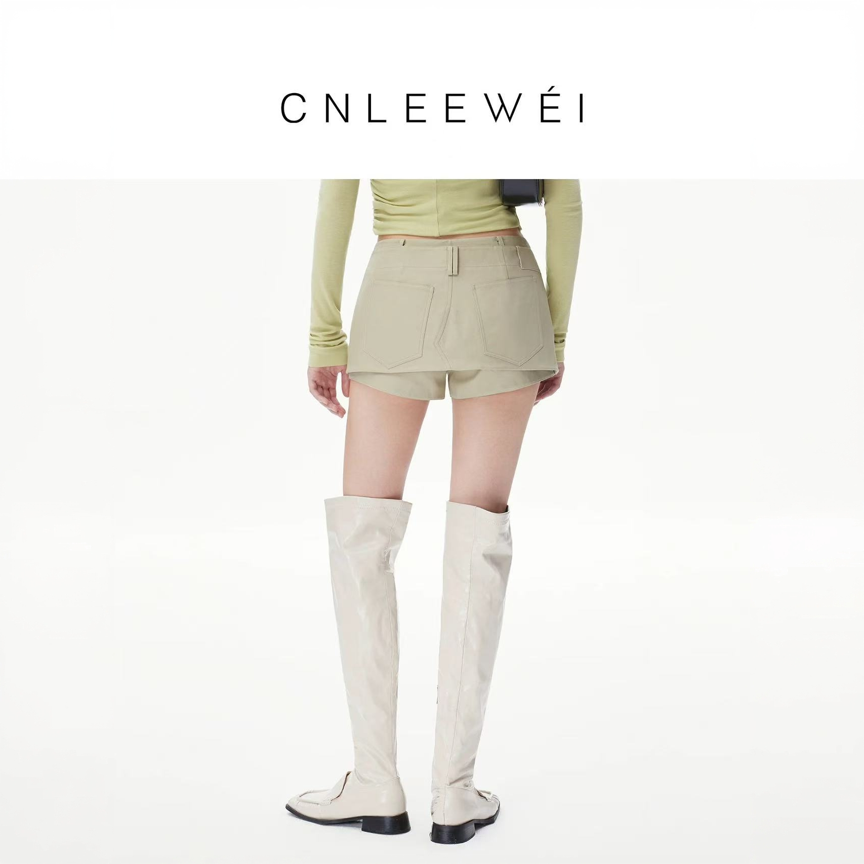 CNLEEWEI26早春新品小众设计高智感显瘦两件套搭片裙裤短裤0901/2,淘宝优惠券,粉丝福利购,淘宝优惠卷