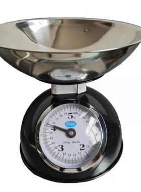 小型5kg复古机械台秤厨房计量秤西点烘焙度盘秤小台称餐厅装饰秤