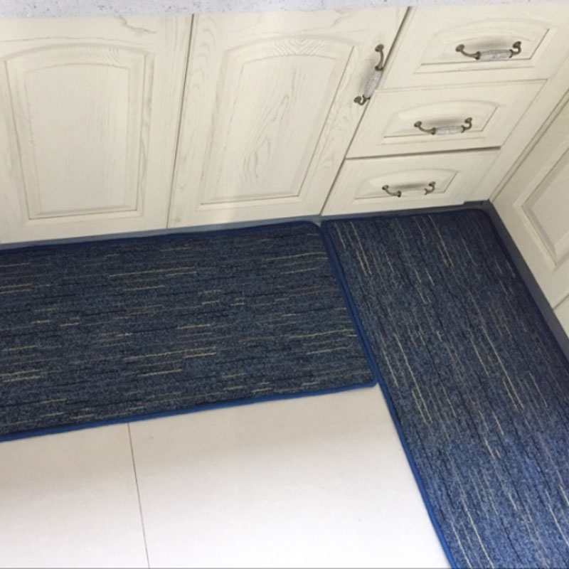 华德地毯 厨房毯橱柜飘窗卧室门口可定制地毯条纹吸水防滑TPE底 - 图3