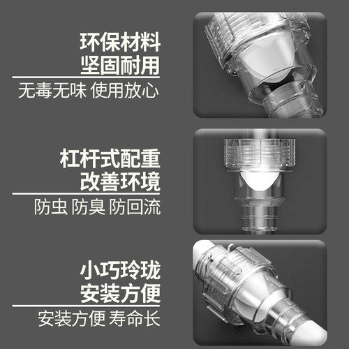 空调排水三防阀排水管冷凝水止逆阀防虫防臭防风防噪音水管止回阀 - 图0