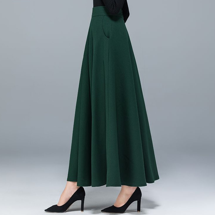 高腰A字半身长裙春秋简约优雅风遮跨职业伞裙松紧垂坠百搭大摆裙,淘宝优惠券,粉丝福利购,淘宝优惠卷