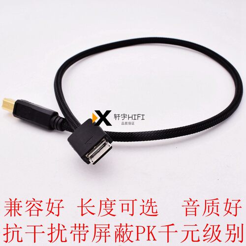 高清SONY索尼DOCK金砖/黑砖WALKMAN转USB-B方口Type-C连接耳放音频线森海塞尔HDV820解码器台式耳放连接线 - 图1
