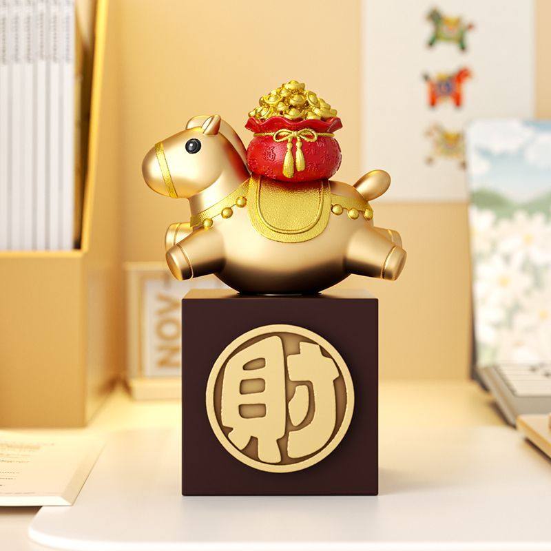 金元宝马上有钱招财摆件2026马年车载中控台装饰解压治愈新年礼物,淘宝优惠券,粉丝福利购,淘宝优惠卷