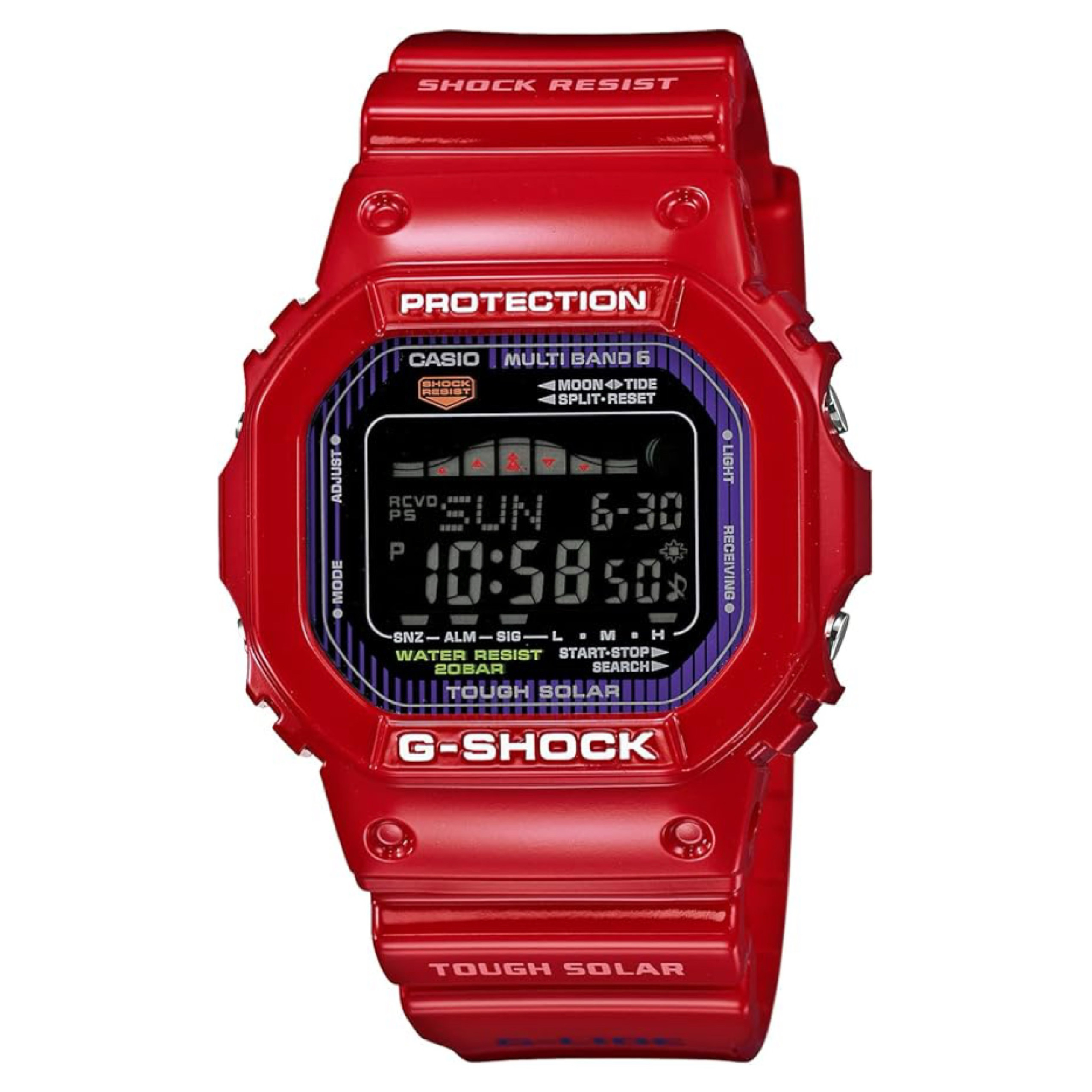 日本 Casio卡西欧Gshock西瓜红手表 男女新年红色本命年运动手表