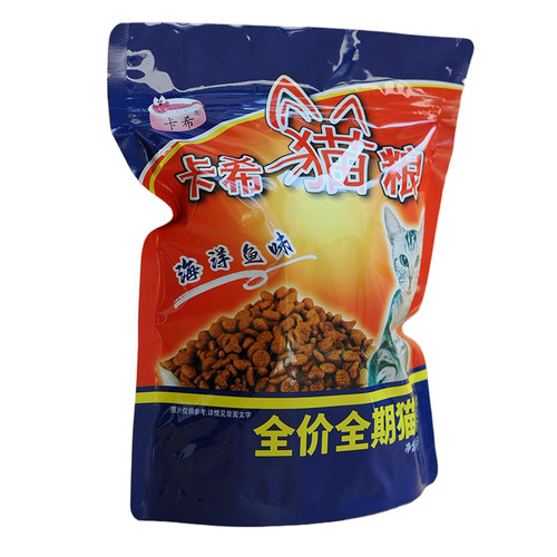 卡希猫粮深海鱼肉味24袋成猫幼猫粮猫主粮海鲜味小包装猫粮 - 图0