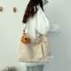 Water-repellent fabric crossbody bag Japanese and Korean that can hold books and computers