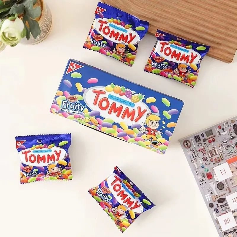 12袋泰国进口TOMMY果冻豆混合水果味软糖维生素C盒装儿童喜糖零食,淘宝优惠券,粉丝福利购,淘宝优惠卷
