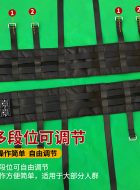 腰椎牵引带家用便捷粘扣式腰间盘拉伸带床头挂重物脊椎侧弯矫正器