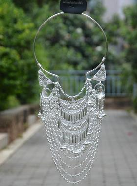 新款民族风少数民族凤凰项链彝族苗族景颇族高端大气项圈演出配饰