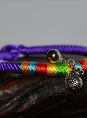 diy云南民族风七彩送女生手链