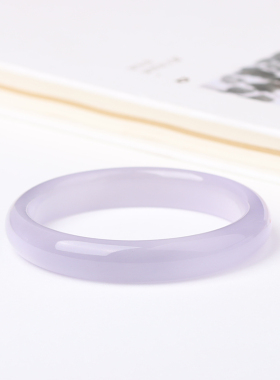 紫月光手镯女冰冰蓝高级感饰手镯冰透高冰猫眼石女款